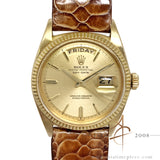 Rare Rolex President 1803 Day Date 18K No Lume Vintage Watch (1963)