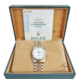 Rare Unpolished Rolex Datejust 16233 White Roman Dial Vintage Watch (1995)