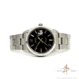 [Cert] Rolex Oysterdate Precision Ref 6694 Black Dial Vintage Watch (Year 1975)