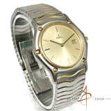 Ebel Classic Wave Ref 184908 Quartz 18K Gold Electroplated Steel Men's Watch