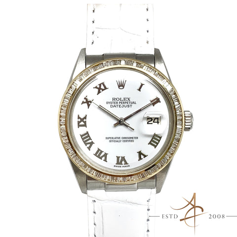 Rolex Oyster Perpetual Datejust Ref 1601 Custom Roman Diamond (Year 1968)