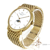 IWC Schaffhausen Moonphase 18k Solid Gold Vintage Quartz Watch