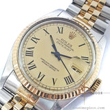 [Box / Cert] Rare Rolex Datejust 16233 Buckley Dial Vintage Watch (1982)