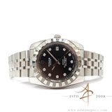 Tudor Classic Date 38 Ref 21010 Black Diamond Dial on Steel Bracelet (2019)