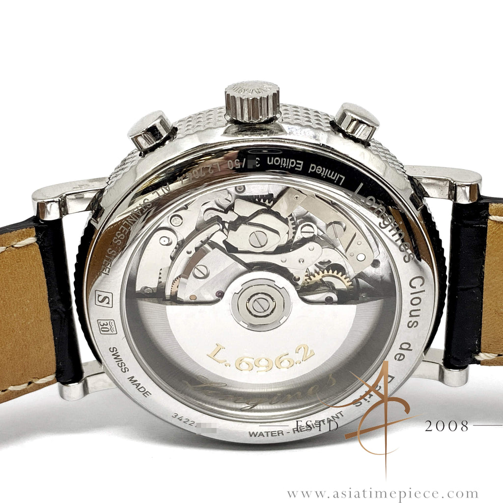 [Rare] Longines Clous de Paris Boutique Limited Ed Reverse Panda Dial ...