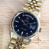 Rare Rolex Day Date 1803 President 18K Black Diamond Baguette Jubilee Vintage Watch (1963)