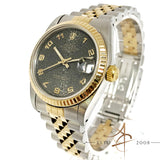 Rolex Oyster Perpetual Datejust Ref 68273 Monogram Dial Gold Steel Watch (Year 1991)