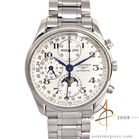 Longines Master Moonphase L2.673.4 Triple Date Chronograph