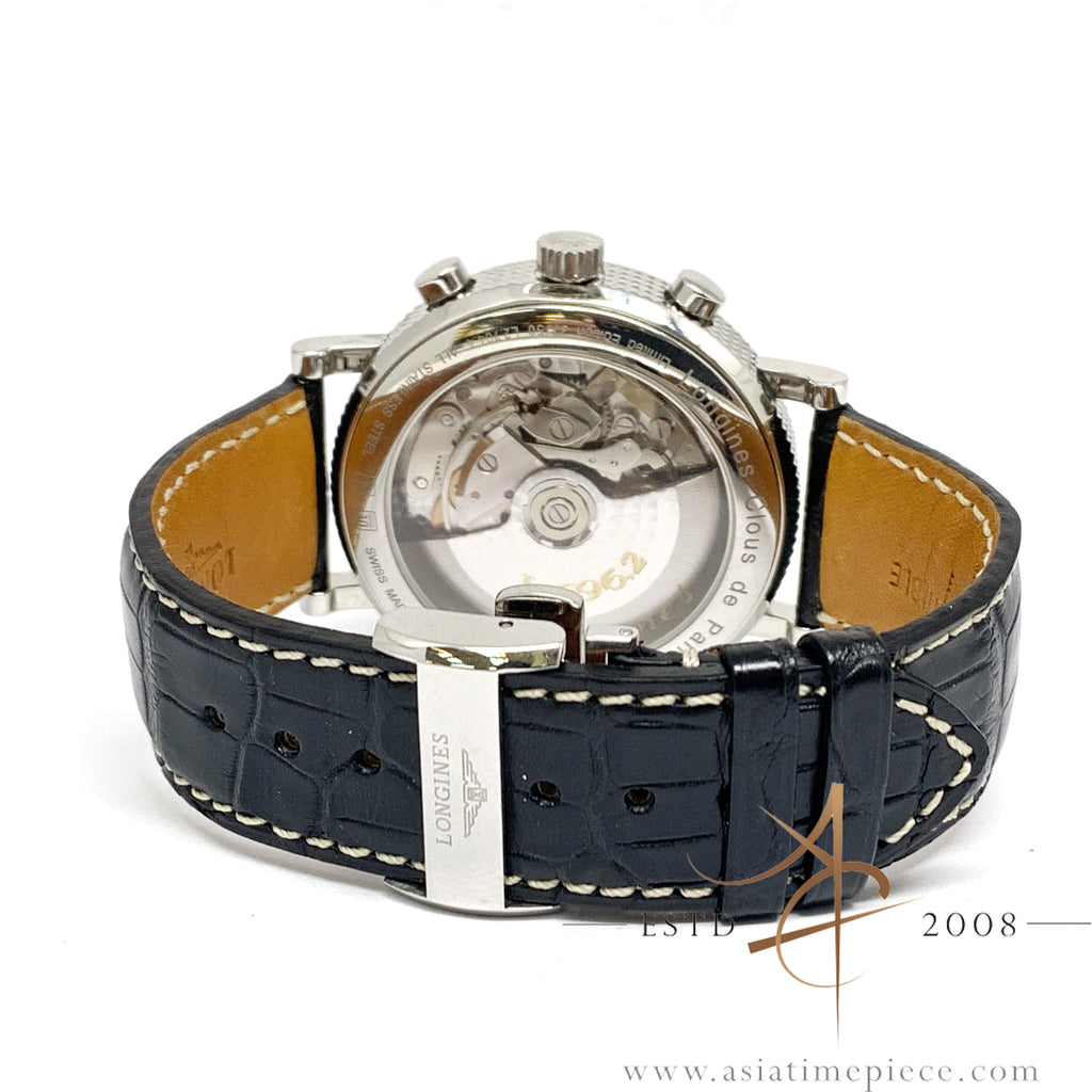 [Rare] Longines Clous de Paris Boutique Limited Ed Reverse Panda Dial ...