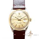 Rolex Oyster Perpetual Datejust Roman Tapestry Dial Ref 16013 Vintage Watch (Year 1985)