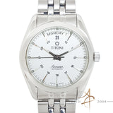 Titoni Airmaster Tradition 93963 Automatic Day Date Steel Watch