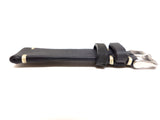 Vintage Navy Blue Leather Watch Strap (19, 20, 22mm)
