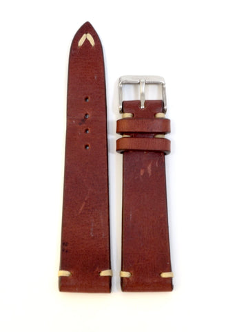 Brown Leather Watch Strap (19, 20, 22mm)