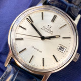 Omega Geneve White Swiss Vintage Watch Automatic