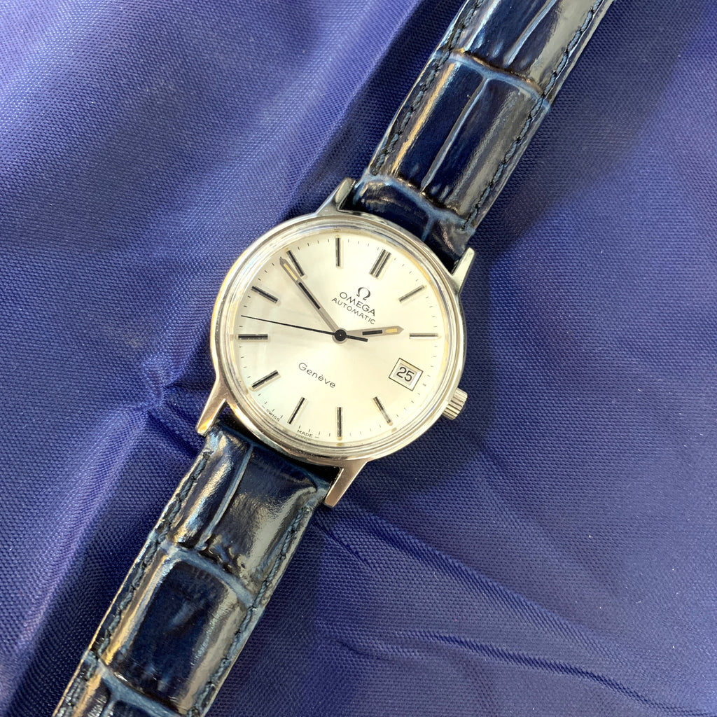 Omega Geneve White Swiss Vintage Watch Automatic – Asia Timepiece Centre