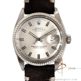 [Rare] Rolex Datejust Ref 1601 Sigma Silver Wide Boy Vintage Watch (1972)