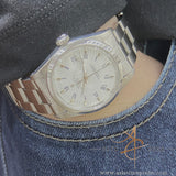 Rolex Oyster Date 1500 White Roman Dial Automatic Vintage Watch (1975)