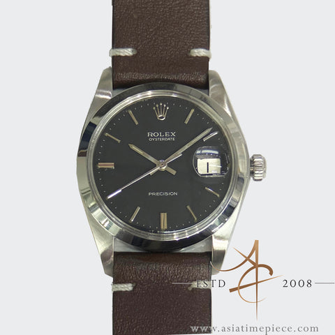 Rolex Oysterdate Precision 6694 Slate Grey Dial Vintage Watch (1974)