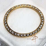 Custom Solid Gold Diamond Bezel for Rolex Ladies Datejust