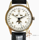 Omega Triple Date Moonphase Calendar Vintage Watch