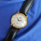 Omega Geneve Crosshair 18k Gold Automatic Vintage Watch